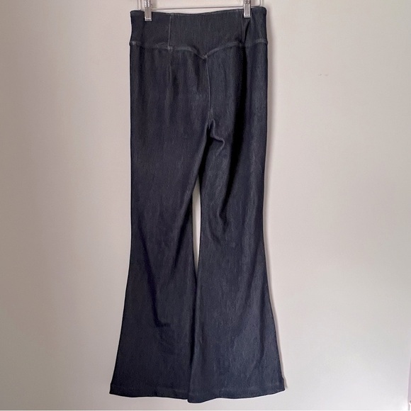 HALARA Flex High-Waisted Blue Crossover Washed Flare Stretch Soft Jeans NEW Mp - Picture 8 of 10